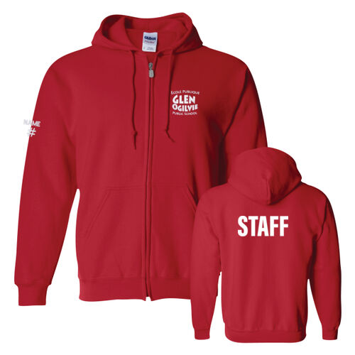 Gildan Unisex Glen Ogilvie Staff Embroidered & Printed Full Zip Thumbnail